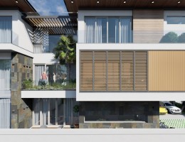 thiết kế trần nhôm cho biệt thự hiện đại