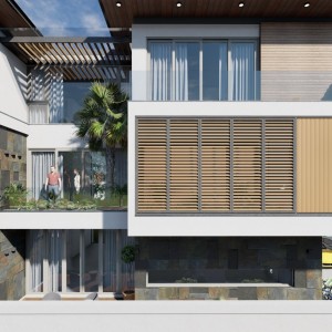 thiết kế trần nhôm cho biệt thự hiện đại